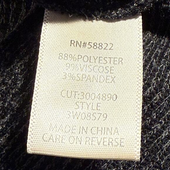 NEW Max Studio London Women's 2XL Black Gray V-Neck Tunic Sweater Long Sleeve - Picture 7 of 8